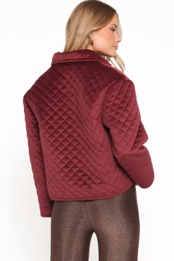 Roxanna Quilted Velvet Jacket