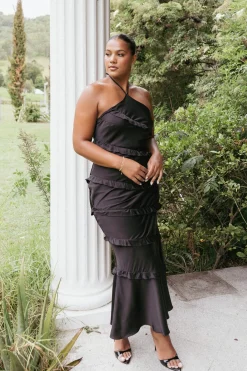 Roxanne Halterneck Maxi Dress