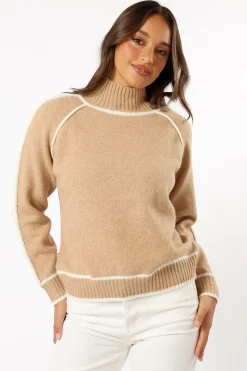 Rylee Contrast Hem Knit Sweater