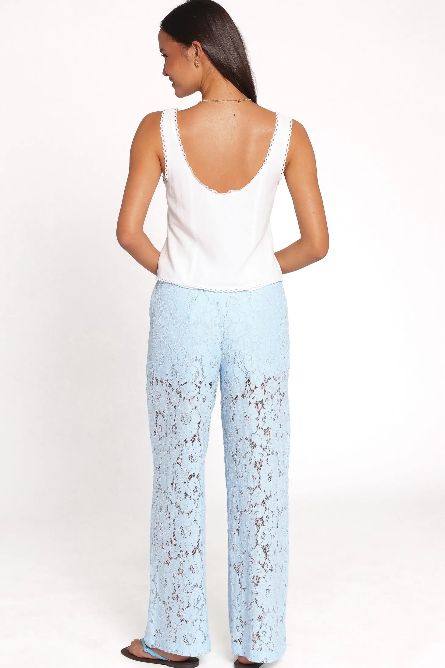 Sabina Lace Wide Leg Pant
