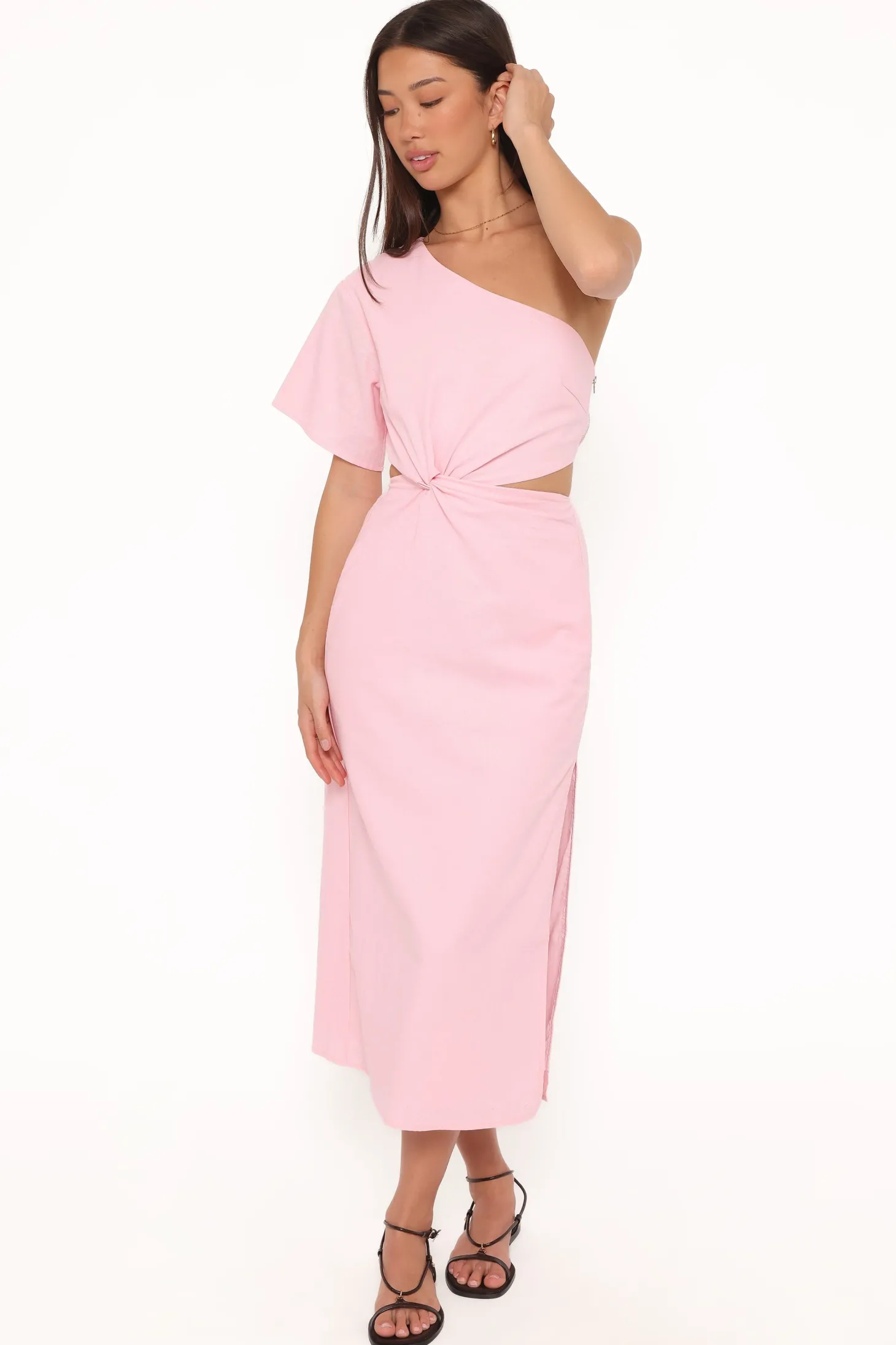 Samira One Shoulder Midi Dress