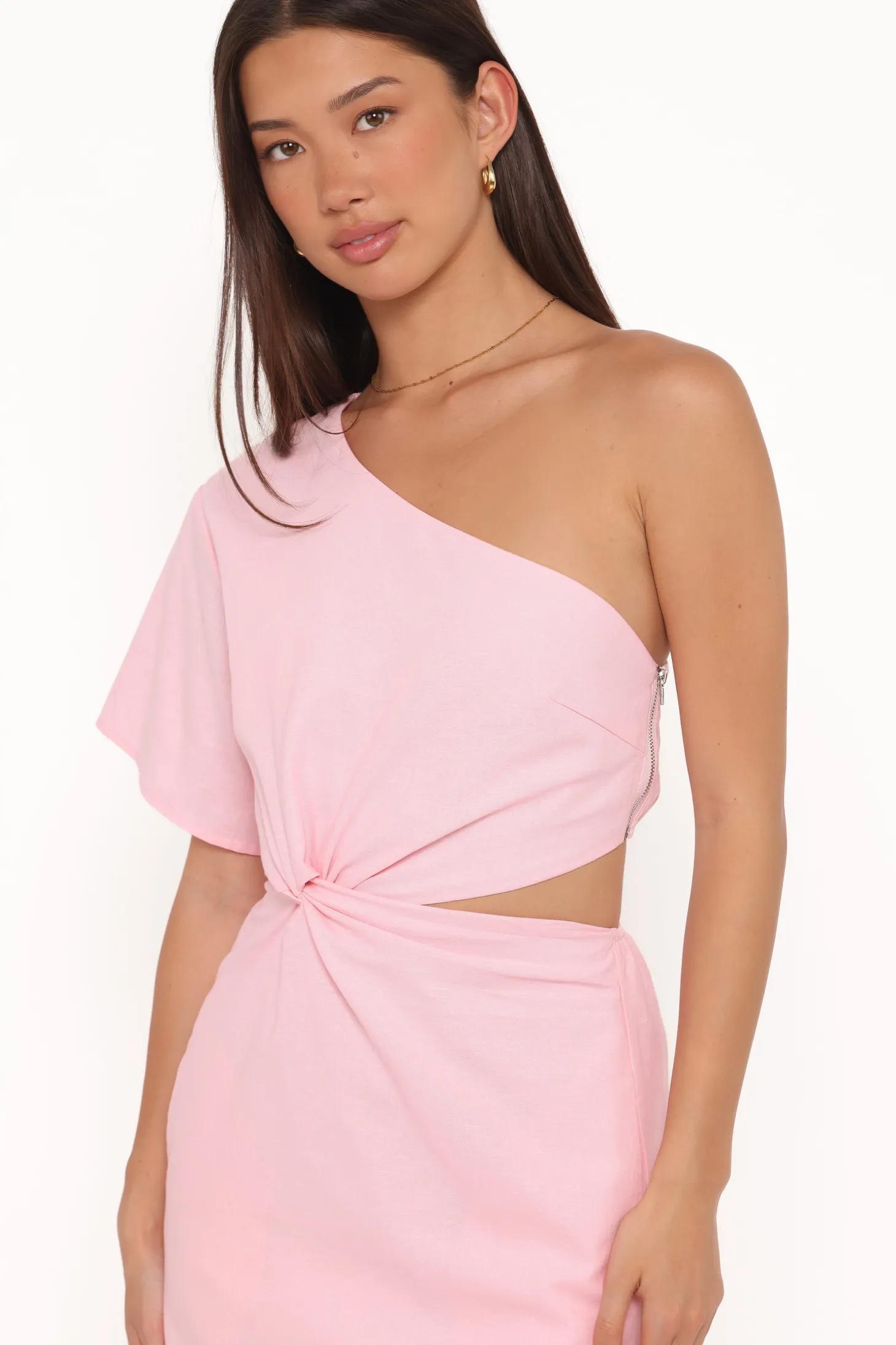 Samira One Shoulder Midi Dress