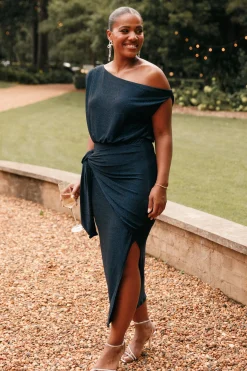 Santiago Off Shoulder Midi Dress
