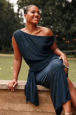 Santiago Off Shoulder Midi Dress