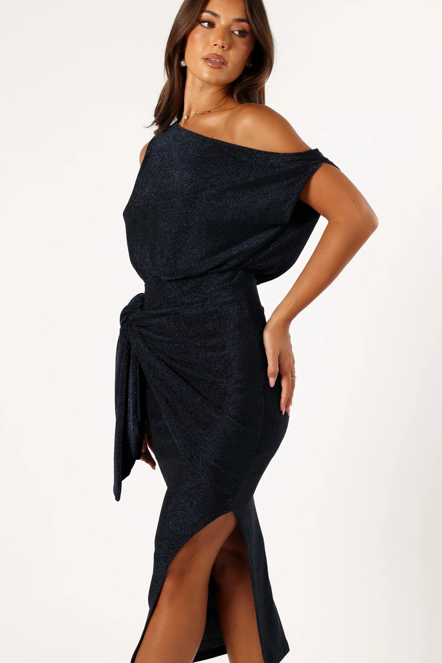 Santiago Off Shoulder Midi Dress