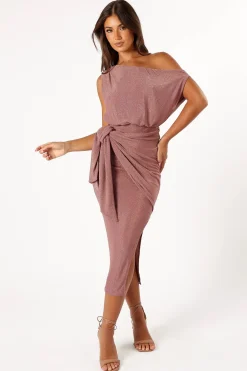 Santiago Off Shoulder Midi Dress