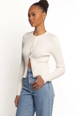 Searie Ribbed Cardigan Top