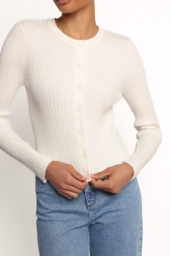 Searie Ribbed Cardigan Top