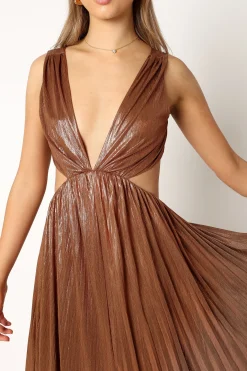 Shania Pleated Maxi Dress