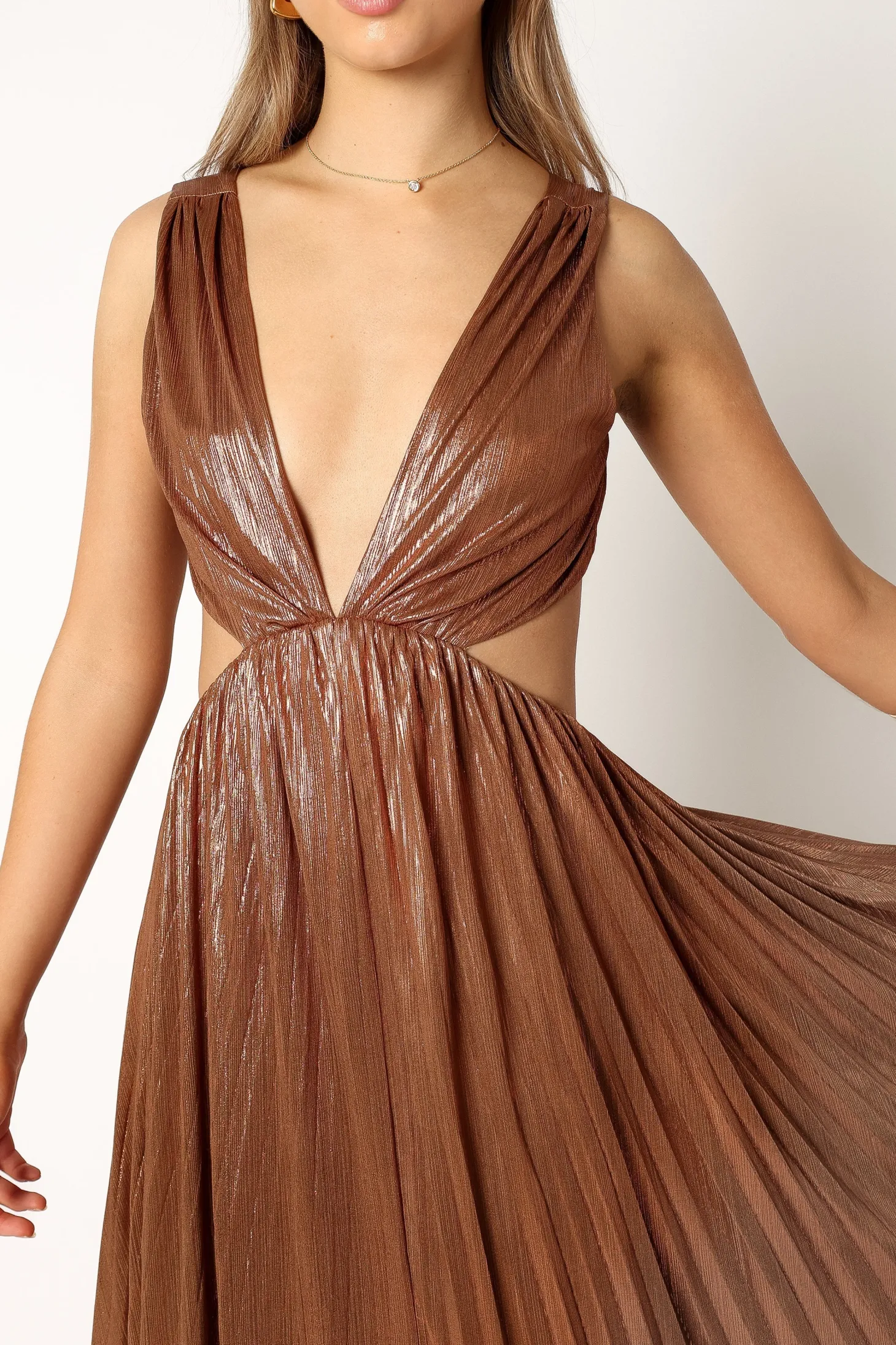 Shania Pleated Maxi Dress