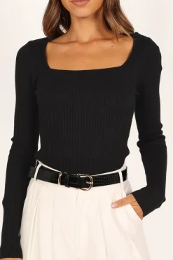 Shani Ribbed Knit Top