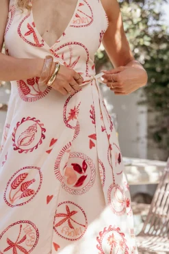 Sierra Wrap Midi Dress
