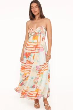 Sitara Strapless Midi Dress