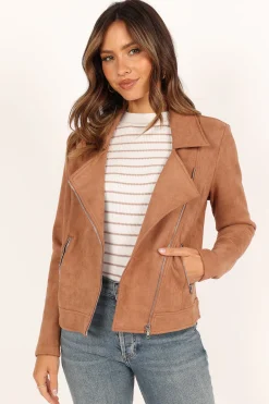 Spencer Faux Suede Moto Jacket
