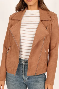 Spencer Faux Suede Moto Jacket