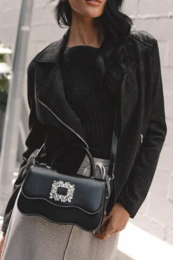 Spencer Faux Suede Moto Jacket