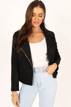 Spencer Faux Suede Moto Jacket