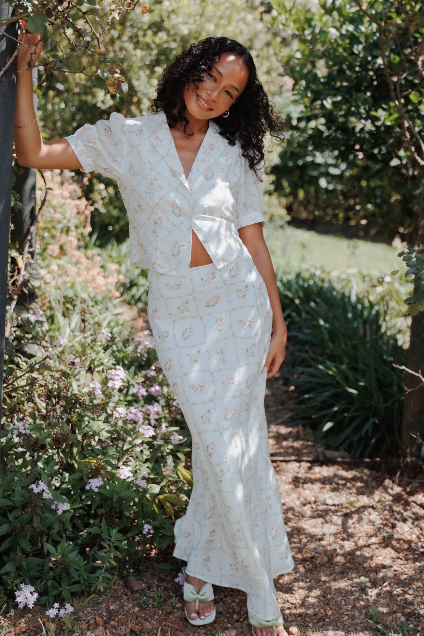 Steele Bias Maxi Skirt