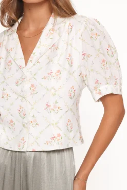 Steele Button Front Top