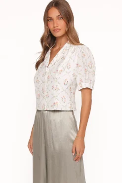 Steele Button Front Top