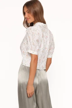 Steele Button Front Top