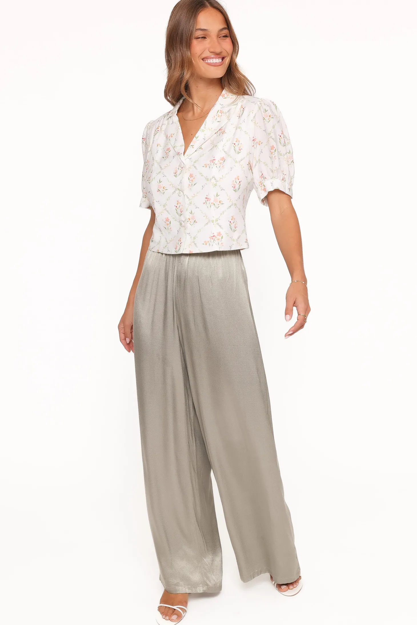 Steele Button Front Top