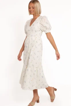 Steele Puff Sleeve Midi Dress