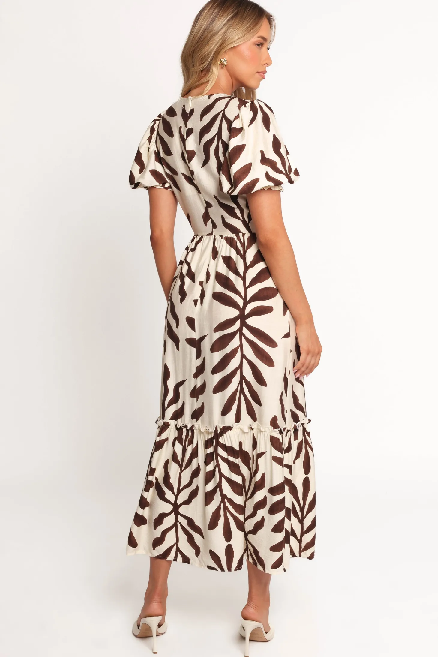 Steele Puff Sleeve Midi Dress