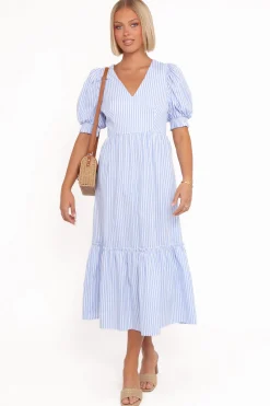 Steele Puff Sleeve Midi Dress