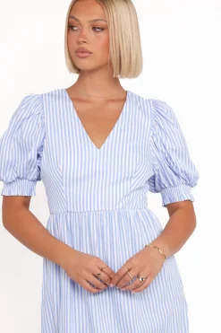 Steele Puff Sleeve Midi Dress