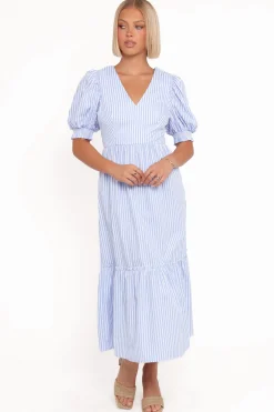 Steele Puff Sleeve Midi Dress