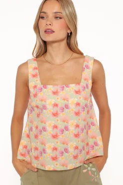 Talyn Button Back Top
