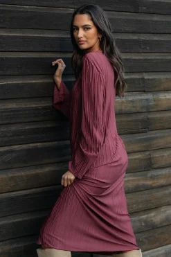 Tannikah Plisse Midi Dress