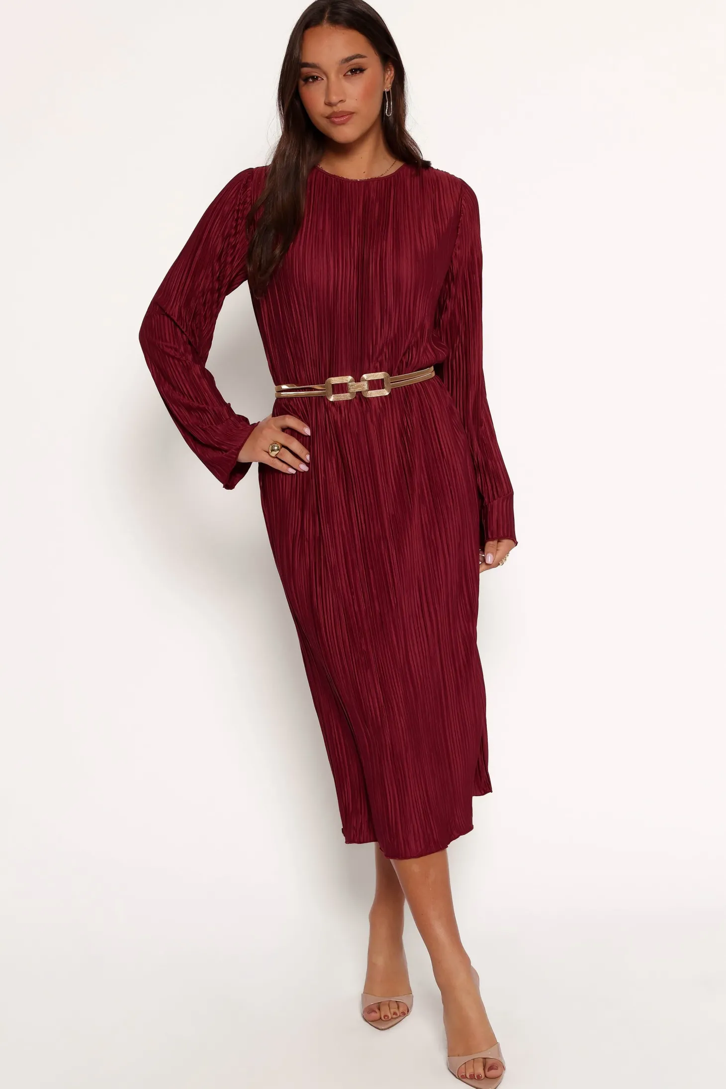 Tannikah Plisse Midi Dress