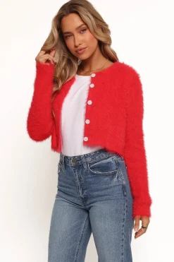 Tavan Crop Button Front Cardigan