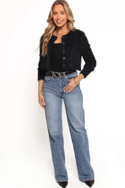 Tavan Crop Button Front Cardigan