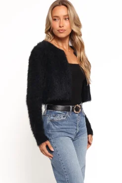 Tavan Crop Button Front Cardigan