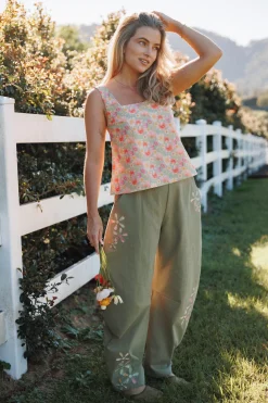 Telena Barrel Leg Pants