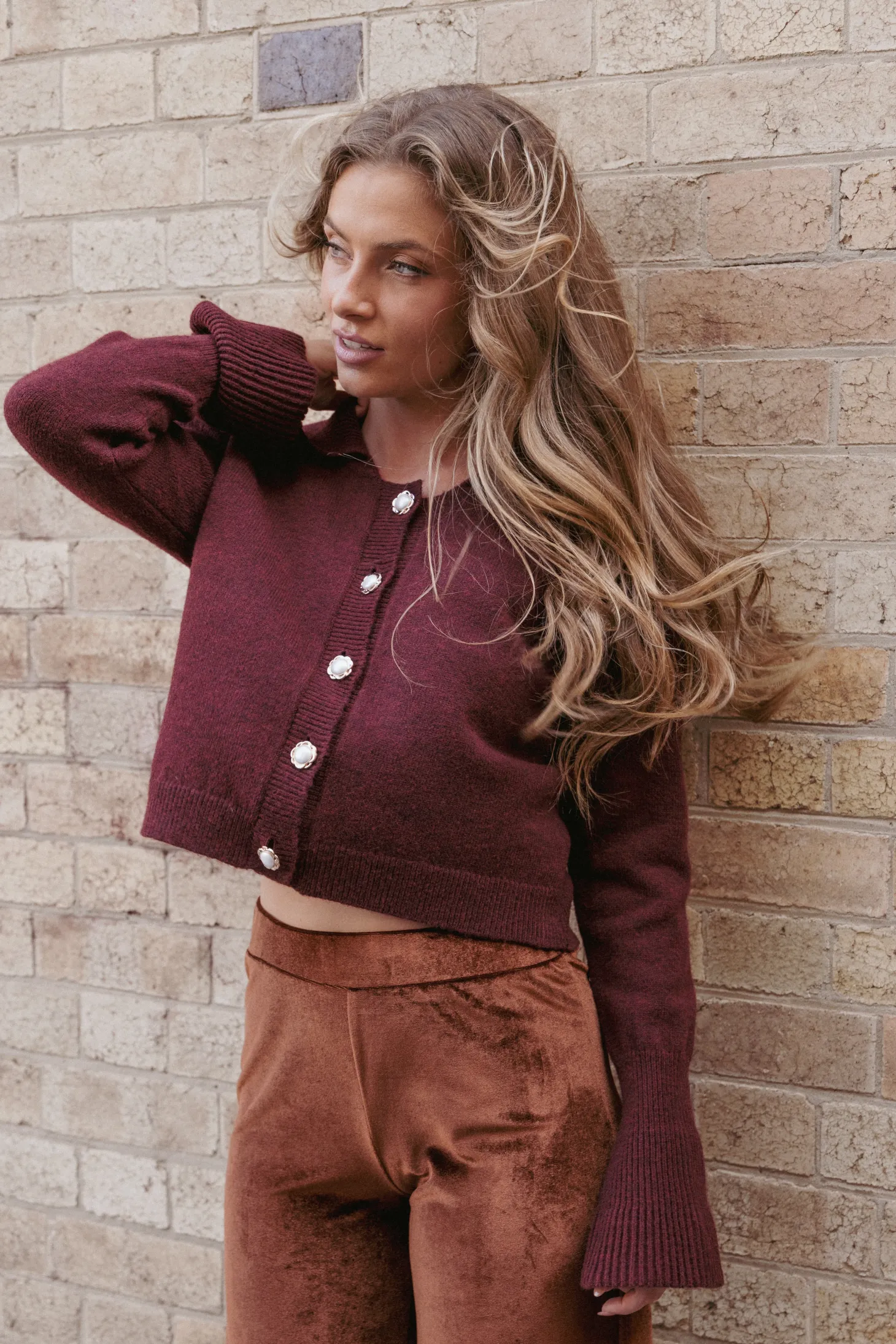 Thelma Trumpet Sleeve Cardigan