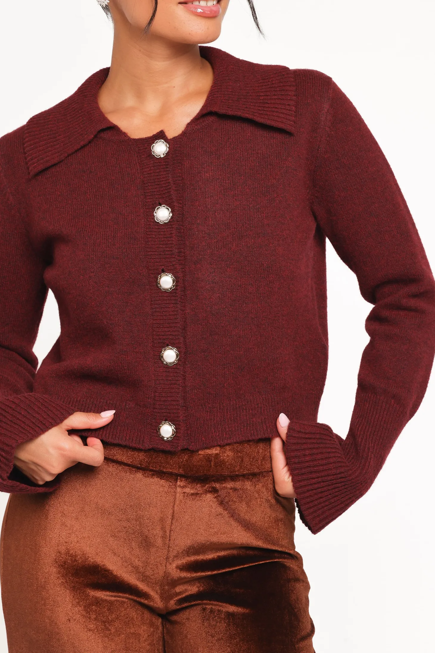 Thelma Trumpet Sleeve Cardigan
