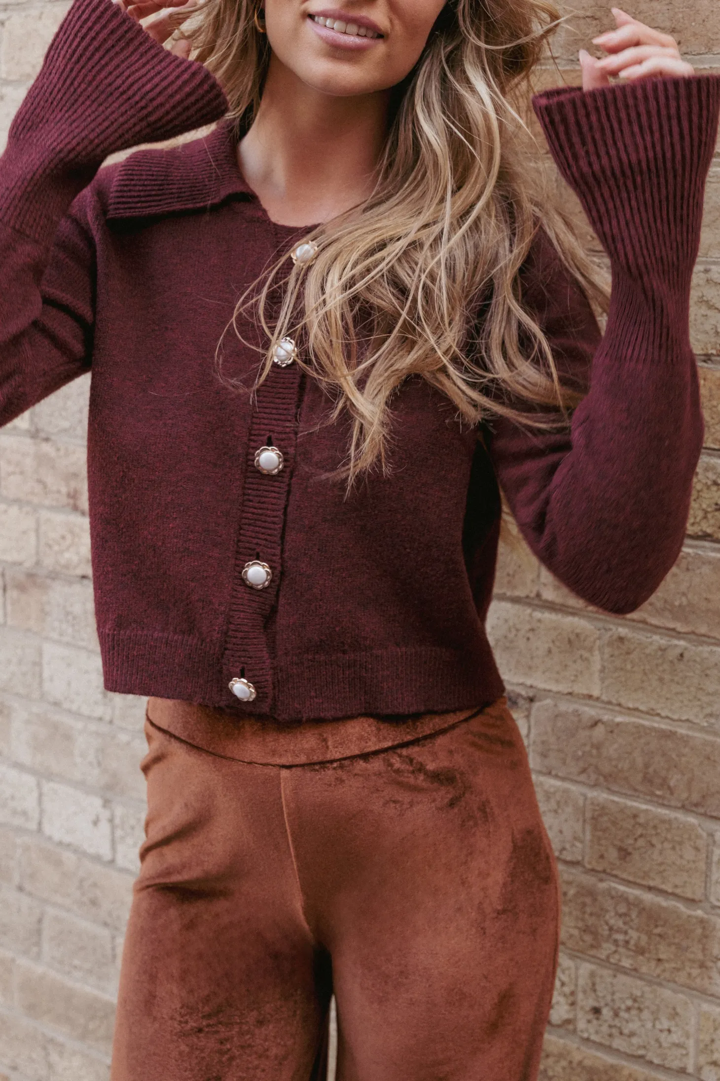 Thelma Trumpet Sleeve Cardigan
