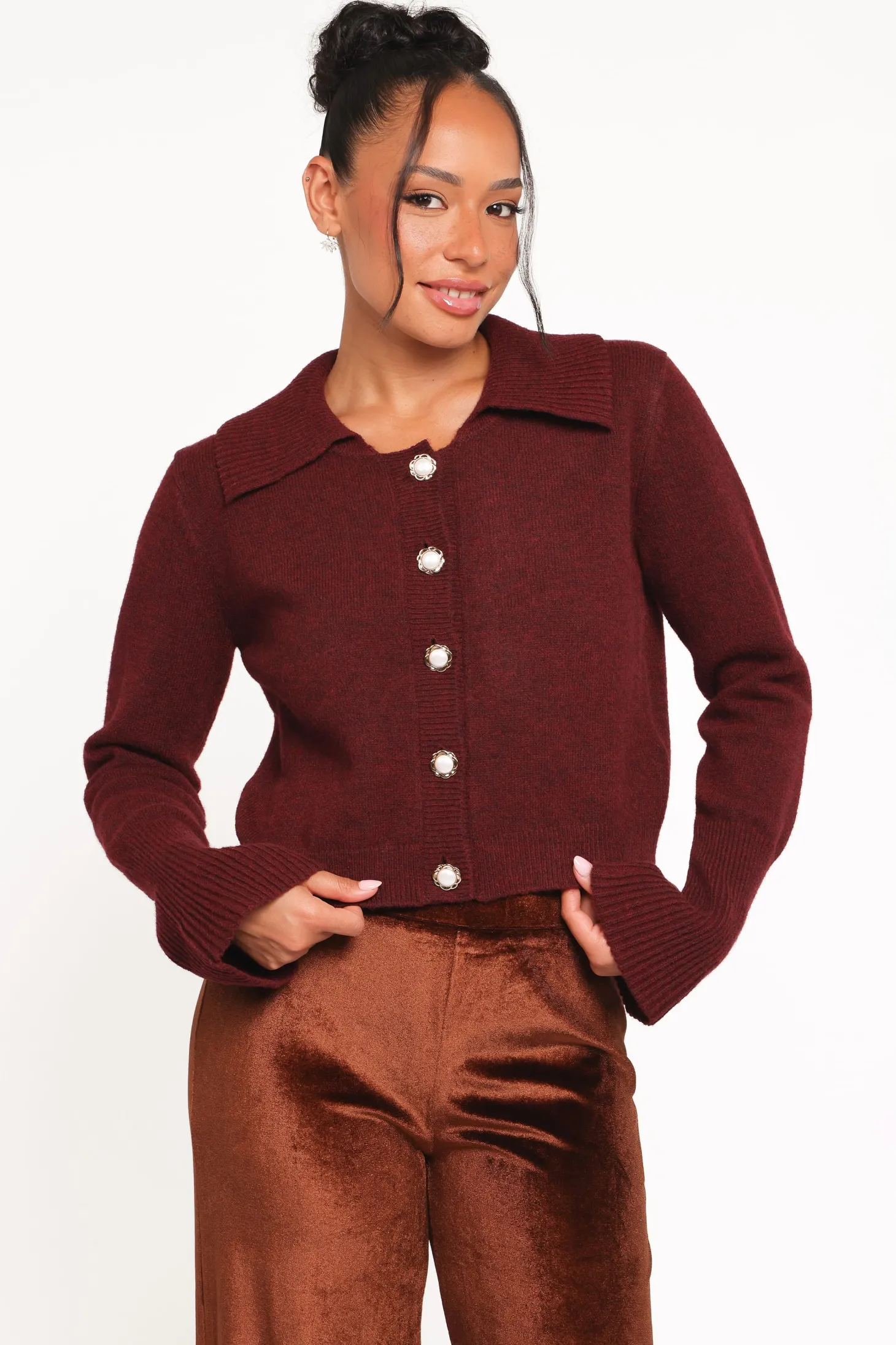 Thelma Trumpet Sleeve Cardigan