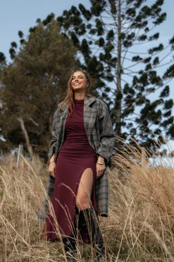 Torie Waist Tie Long Coat