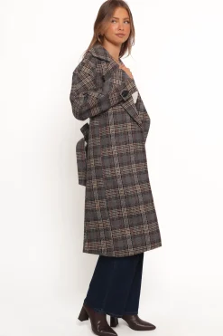 Torie Waist Tie Long Coat