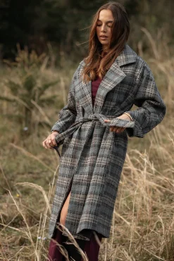 Torie Waist Tie Long Coat