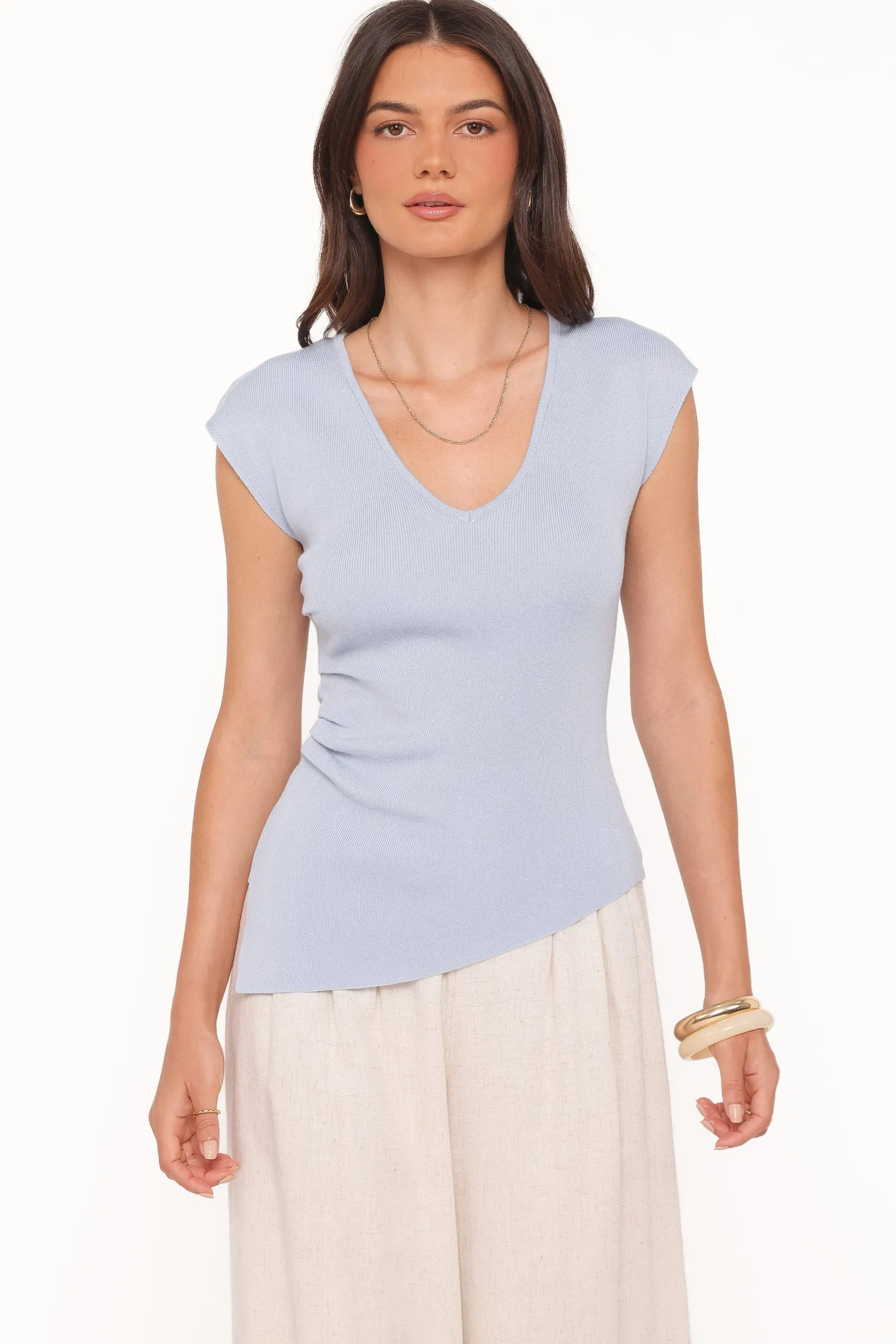 Tori Side Cinch Knitted Top
