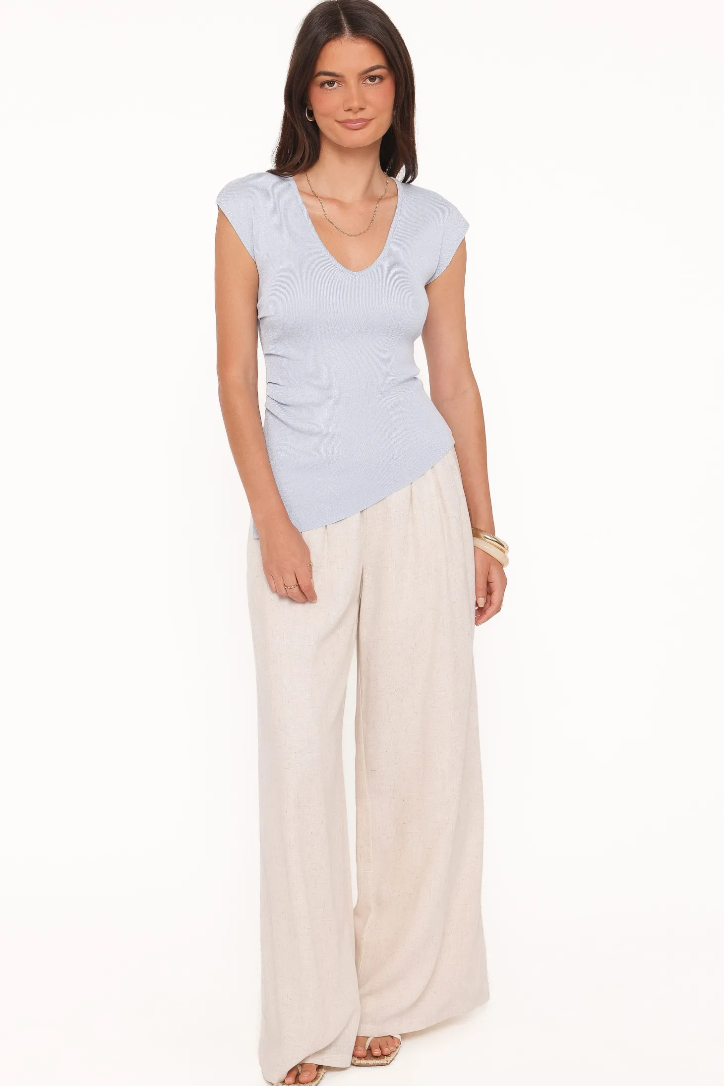 Tori Side Cinch Knitted Top