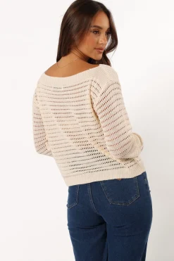 Tricia Open Weave Knit Sweater