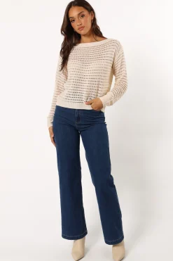 Tricia Open Weave Knit Sweater