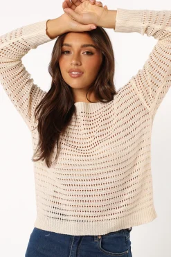 Tricia Open Weave Knit Sweater
